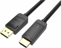 Vention HAGBJ Displayport 4K apa - HDMI apa Kábel 5m - Fekete