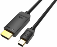 Vention HAHBG mini DisplayPort apa - HDMI 4K apa Kábel 1.5m - Fekete