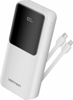 Vention FHPW0 Powerbank integrált kábellel USB Type-C + Lightning / 20000mAh 22,5W - Fehér