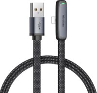 Mcdodo CA-2790 USB-A 2.0 apa - Lightning apa Adat és töltőkábel 1.2m - Fekete