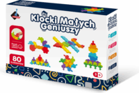 Askato Little geniuses blocks - 80 darabos építő kreatív puzzle készlet