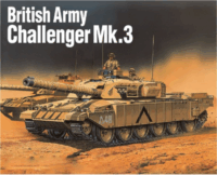 Academi Britt Harci Challenger Mk.3 Tank műanyag makett 1:72