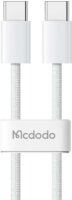 Mcdodo CA-5690 USB-C apa - USB-C apa Adat és töltőkábel 1m - Fehér