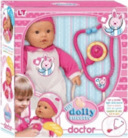 Loko Toys Puha funkciós baba orvosi készlettel 37 cm