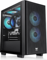 Thermaltake Versa H16 TG ARGB Mikro Torony Számítógépház - Fekete