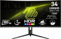 MSI 34" 342CQR E2 21:9 UWQHD VA LED Ívelt Gaming Monitor - Fekete