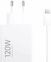 Xiaomi 1x USB-A Hálózati Gyorstöltő Adapter 120W - Fehér + USB Type-C töltőkábel