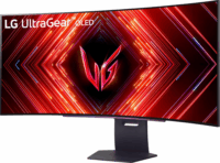 LG 45" 45GS95QX-B UltraGear 21:9 QHD OLED ívelt Gaming Monitor - Fekete