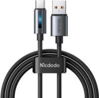 Mcdodo CA-5180 USB-A apa - USB-C apa 2.0 Adat és töltőkábel 1.2m - Fekete