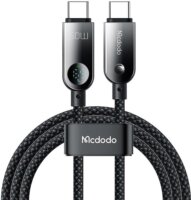 Mcdodo CA-4780 USB-C apa - USB-C apa 3.0 60W Adat és töltőkábel 1.2m - Fekete