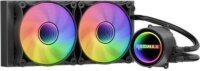 RAIDMAX INFINITA LS240 240mm ARGB Vízhűtéses Univerzális CPU Hűtő - Fekete