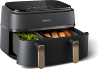 Philips 3000 series NA352/04 AirFryer Forrólevegős sütő 2x3,7L 1700 Watt - Fekete