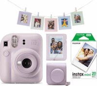 Fujifilm Instax Mini 12 Instant fényképezőgép + 20db film + Fotóalbum - Lila