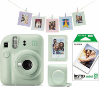 Fujifilm Instax Mini 12 Instant fényképezőgép + 20db film + Fotóalbum - Zöld