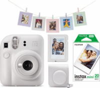 Fujifilm Instax Mini 12 Instant fényképezőgép + 20db film + Fotóalbum - Fehér