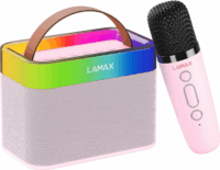 LAMAX KaraokeKid1 Gyerek Bluetooth Karaoke Party Hangszóró Mikrofonnal 10W - Rózsaszín