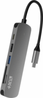 NextOne Essentials PD-ESS-HUB USB-C apa - USB/HDMI/SD anya Többportos Átalakító Adapter - Szürke