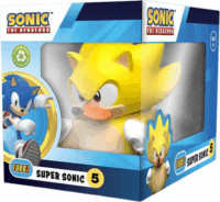 Numskull Tubbz Boxed Sonic a sündisznó - Super Sonic gyűjthető Gumikacsa figura 9cm