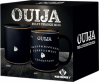 Mad Monkey Hőre változó 300ml bögre Ouija mintával - Fekete/Mintás