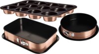 Berlinger Haus BH/7636 Metallic Line Sütőforma készlet Muffin sütővel 3 darabos - Rosegold