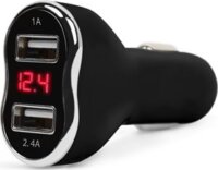 Mnc 55055BK Autós szivargyújtó adapter 2 x USB - Fekete