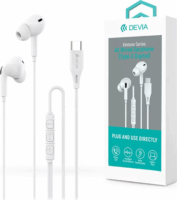 Devia Kintone Series A2 Type-C Vezetékes Fülhallgató Headset - Fehér