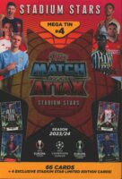 Panini Topps UCC Match Attax Mega gyűjthető kártyacsomag fémdobozzal - Többféle