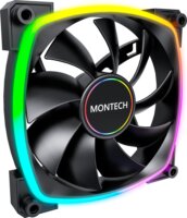 Montech AX140 140mm PWM RGB LED Rendszerhűtő ventilátor - Fekete