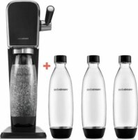 SodaStream REF SodaStream szett + 3 palackkal - Fekete / Fehér