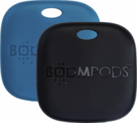 Boompods Boomtag Rechargeable Duo Okos nyomkövető Apple Find My támogatással - Fekete/Kék (2 darabos)