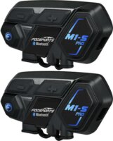 Fodsports M1-S Pro Motoros Intercom kommunikációs rendszer 2 darabos szett - Fekete