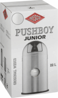 WESCO Pushboy Junior 22 literes nyomófedeles fém szemetes - Matt fehér