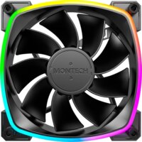 Montech RX120 120mm PWM RGB Rendszerhűtő ventilátor - Fekete