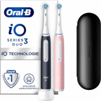 Oral-B iO Series 3 Elektromos fogkefe 2db - Fekete/Rózsaszín