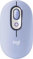 Logitech POP with Emoji Bluetooth Wireless Egér - Lila / Ezüst