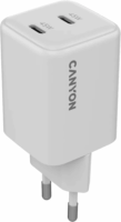 Canyon CU45CC GaN 2x USB-C Hálózati Gyorstöltő Adapter 45W - Fehér