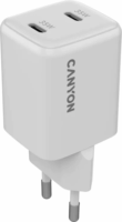 Canyon CU35CC GaN 2x USB-C Hálózati Gyorstötő Adapter 35W - Fehér