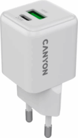 Canyon CU20AC GaN 1x USB-A / 1x USB-C Hálózati töltő Adapter 20W - Fehér