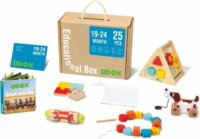 Tooky Toy 25 darabos Montessori fa oktató játék szett