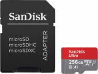 Sandisk 256GB Ultra microSDXC UHS-I CL10 A1 Memóriakártya + Adapter