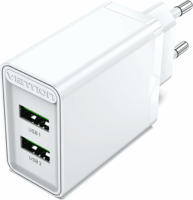 Vention FBAW0-EU 2x USB-A Hálózati Töltő 18W/18W - Fehér