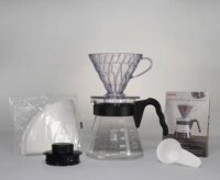 Hario V60 Craft Coffe Kávécsepegtető készlet - Átlátszó