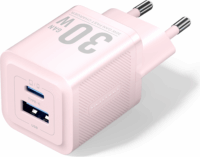 Vention FEQP0-EU USB-C / USB-A Hálózati Gyorstöltő 30W/30W - Rózsaszín