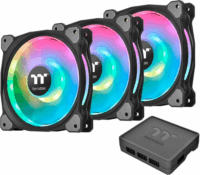 Thermaltake Riing Duo 14 RGB 140mm PWM Rendszerhűtő ventilátor 3db - Fekete