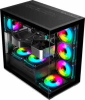 Spirit of Gamer Spark Arctic RGB Midi Torony Számítógépház - Fekete