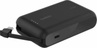 Belkin BPB021HQBK Boost Charge Powerbank integrált kábellel USB Type-C / 10000mAh 20W - Fekete