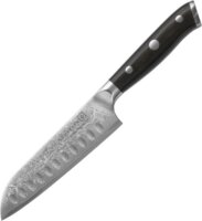 Kohersen Elegance Ebony Wood Rozsdamentes acél Santoku kés 12,7cm - Fekete