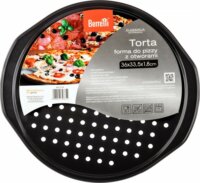 Berretti BR-8754 Pizza és torta Sütóforma ø 36 cm - Fekete