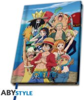 ABYstyle One Piece Straw Hat Crew 80 lapos vonalas A5 jegyzetfüzet - Mintás