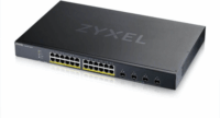 Zyxel XGS1935-28HP Fémházas Smart Managed 24-port Gigabit PoE+ Rack Switch